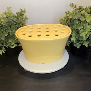 Southern Living At Home Yellow Vase / Flower Frog